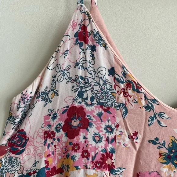 Boutique Savanna Jane Flowy Floral Patchwork Dress - Picture 4 of 10